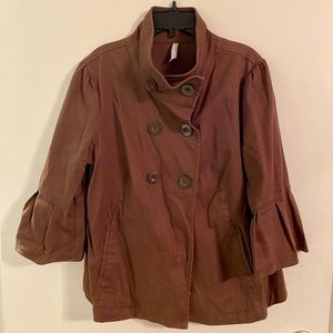Old Navy brown 3/4 sleeve jacket Large